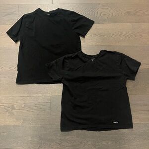 CK black kids T shirts EUC sz 12/14 retail $69ea